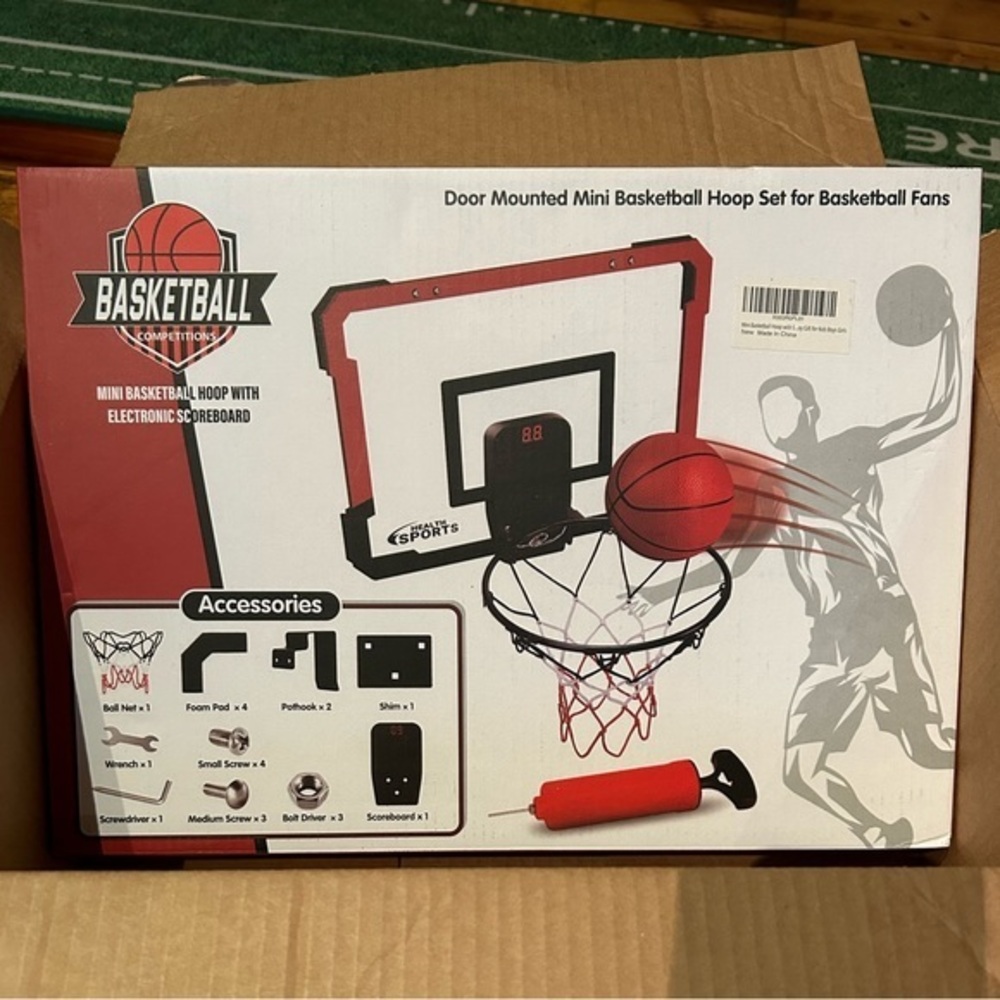 Door Mounted Mini Basketball Hoop Set